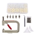 thumbnail image 3 of segolike Hand Press Pearl Setter Tool Beads Rivet Fastening Machine Rivet Studs with Tray White Beige, 3 of 9