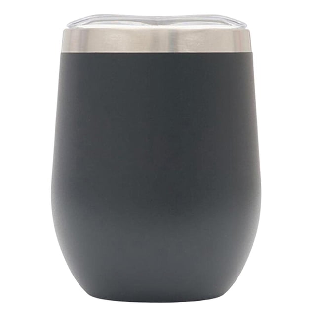 Vaso de 12 , vaso material acero inoxidable con tapa, matraz de doble pared aislado al vacío para , oficina, vino, , bebidas Negro DYNWAVEMX Vaso térmico inoxidable