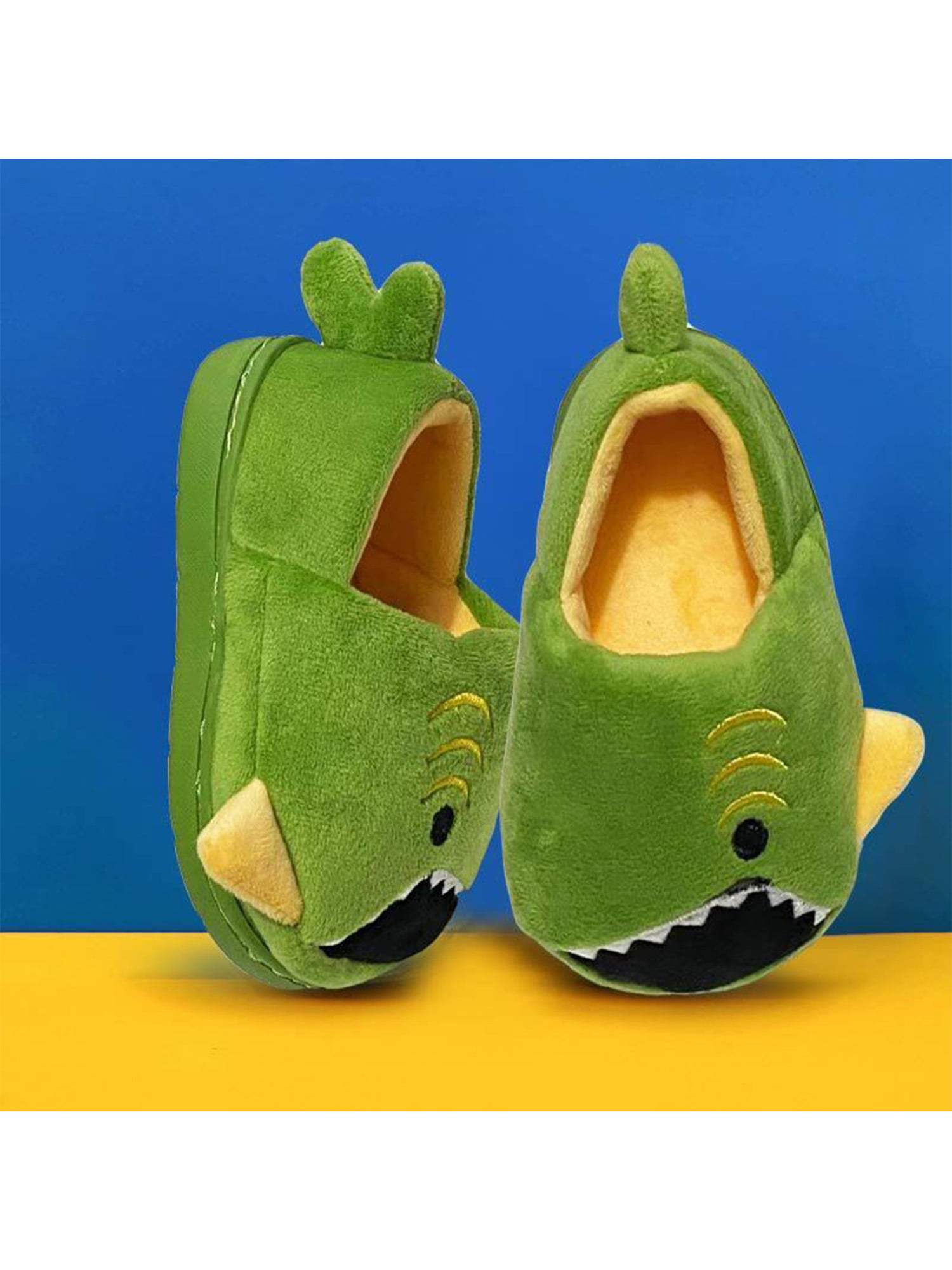 MARITONY Toddler Slippers Girls Boys House Fuzzy Slippers Cute Kids Winter Indoor Home Shoes 