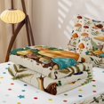 thumbnail image 6 of Homewish Wild Botanical Mushroom Zipper Full Size Comforter Sets with Fitted Sheet and 2 Pillowcases,Snails Butterfly Zipper Bedding Set,Beige,Polkadot Reversible,4pcs, 6 of 8