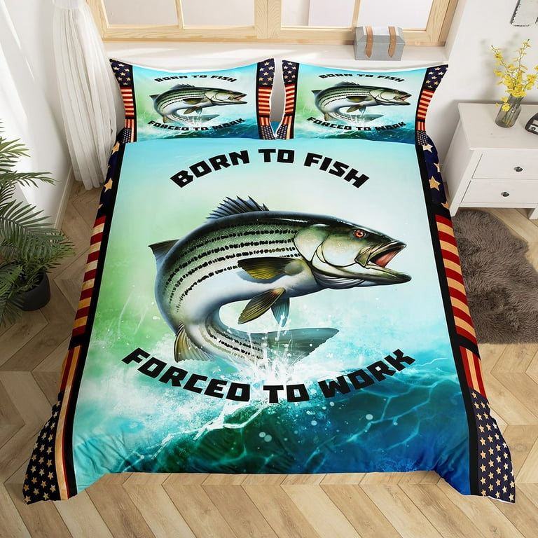 Bass Fishing Bedding Set