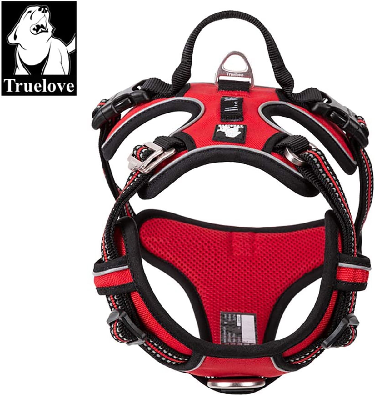 TRUE LOVE Reflective Dog Harness No Pull Nylon Adjustable Pet Harness TLH56512