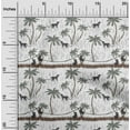thumbnail image 1 of oneOone Georgette Viscose Fabric Tree|Leopard & Monkey Ikat Printed Craft Fabric BTY 42 Inch Wide, 1 of 4
