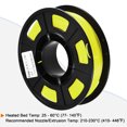 thumbnail image 4 of Uxcell 3D Printer Filament 1.75mm TPU Filament Dimensional Accuracy +/- 0.05mm Yellow, 4 of 6