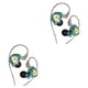 thumbnail image 4 of Moyic Auriculares con cable ZX3, auriculares internos portátiles de 109dB para interiores y exteriores, transmisión en vivo, auriculares cian sin micrófono 2Conjunto, 4 of 6