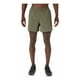 thumbnail image 1 of Short Asics Hombre Caballero Running Verde 2-n-1 Road 5in, 1 of 6