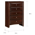 thumbnail image 4 of Acme Furniture Ireland Espresso Chest with Five Drawers, 4 of 5