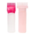 thumbnail image 3 of FITYLE 2x2x Comb Bottles Bottles Perming Tools Hair Coloring Dyeing Bottles Hair Dye Bottle Brushes for Home Salon Barbershop , Pink, 2 Pcs, 3 of 8