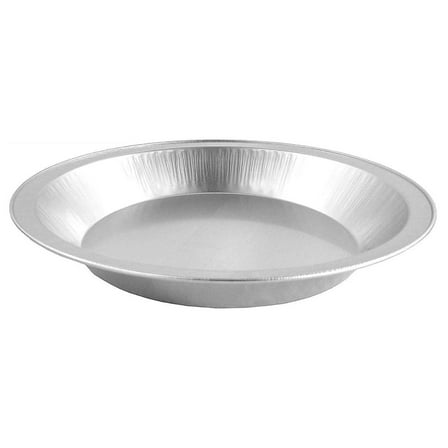 9" Disposable Heavy Smooth-Wall Aluminum Pie Pans (Pack of 25)