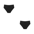 thumbnail image 1 of Guardurnaity Ropa interior Trajes de baño Menstrual a prueba de fugas Bikinis Bottoms Transpirable Absorbente Período Bragas Reutilizables Negro/L 2piezas, 1 of 6