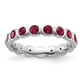 thumbnail image 3 of Auriga Fine Jewelry 925 Sterling Silver July Ring for Women Size 8, 3 of 6