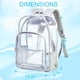 thumbnail image 4 of Mochila AGSDON - Mochila transparente para hombre, color gris, 4 of 9