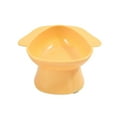 thumbnail image 2 of Nebwoak Slant Pet Bowl for Small Dogs Cats - 15° Tilted Non Slip Spill Proof Plastic Food Water Bowl - BPA Free, Dishwasher Safe - 4.3x7.1x5.3in, Yellow, 2 of 7