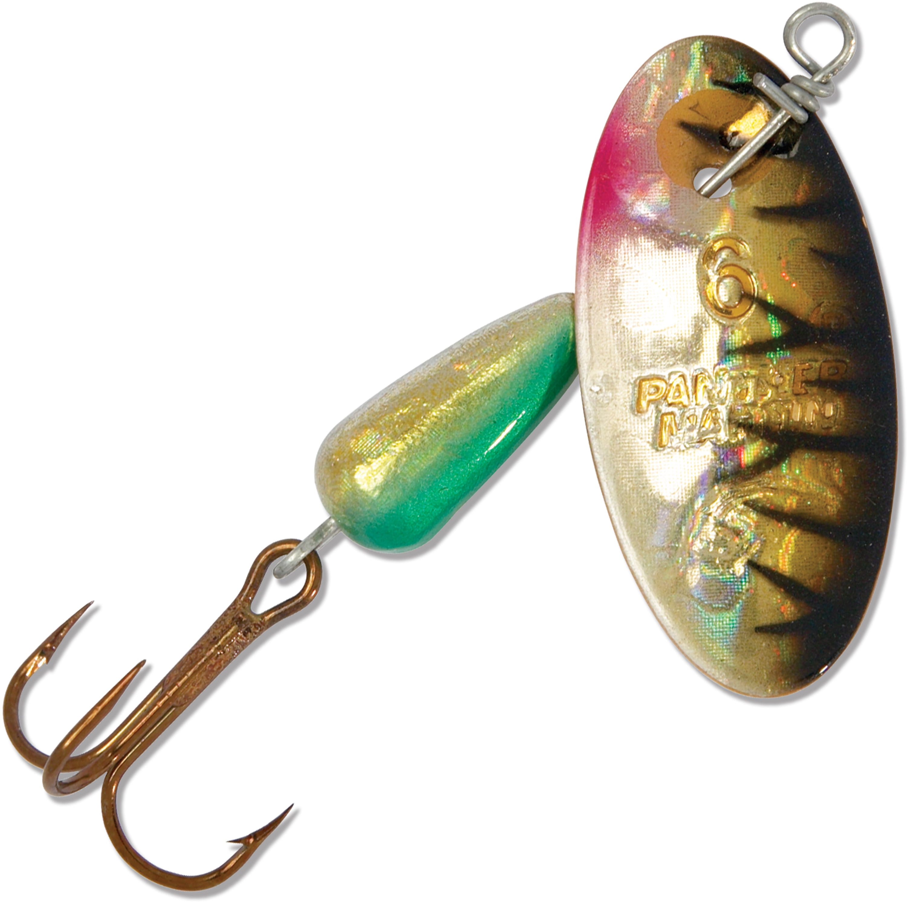 (3 pack) Panther Martin PMH_2_TBK Classic Holographic Spinners Fishing Lure - Tiger Black Holographic - 2 (1/16 oz)
