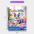 thumbnail image 5 of Watercolor Hello Winter Australian Cattle Dog Chill Christmas Welcome Spiral Bound Journal Heeler Lover Gifts 5x7in Spiral Notebook - 00016, 5 of 5
