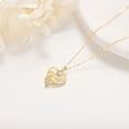 thumbnail image 5 of 14K Solid Gold Mother Pendant Necklace for Women, Mom Jewelry, Mother's Day Gift for Mom Grandmother, 5 of 6
