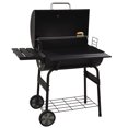 thumbnail image 1 of 30" Stainless Steel Portable Backyard Charcoal BBQ Grill and Offset Smoker for Outdoor Picnic Patio Backyard Camping Cooking, 1 of 6