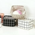 thumbnail image 3 of Cotton Linen Small Storage Box Cloth Toys Make Up Multipurpose Foldable Organizer Basket Bakul Serbaguna, 3 of 10