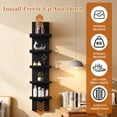thumbnail image 2 of COMHOMA 5 Tier Wall Shelf Unit, Black Floating Wall Shelves, Vertical Wall Organizer for Bedroom, Living Room & Home Decor, 2 of 7