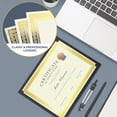 thumbnail image 4 of Certificate Papers SUNEE, 100 hojas, color marfil con borde dorado, 4 of 7