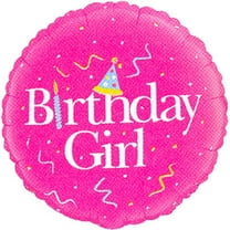 18" Birthday Girl Foil Balloon
