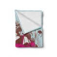 thumbnail image 2 of Vintage Soft Flannel Fleece Throw Blanket, Custom Collector's Old Car Grunge Background Cartoon Like Funky Art, Cozy Plush for Indoor and Outdoor Use, 70" x 90", Baby Blue Hot Pink, by Ambesonne, 2 of 6