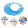 thumbnail image 3 of Baby Adjustable Shampoo Shower Bathing Protect Wash Hair Shield Hat without Ear Protection Pads (Dark Blue), 3 of 8