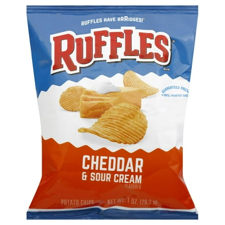 Pack of 2 - Ruffles Cheddar & Sour Cream Potato Chips 1 oz