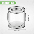 thumbnail image 3 of Paint Bucket Clear Bucket with Metal Lids and Handle Decorative Clear Plastic Bucket Storage Clear Paint Can 16 Pack, 3 of 8