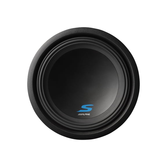 Alpine S-W12D4 S-Series 12 Inch 1800 Watt Max 4 Ohm DVC Car Audio Subwoofer