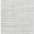 thumbnail image 4 of HomeRoots 675622 8 x 10 ft. Silver & Ivory Striped Transitional Washable Machine Made Rectangle Area Rug with UV Protection, 4 of 9