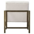 thumbnail image 6 of NPD Furniture Francis 19" Fabric Arm Chair in Flax Beige/Brushed Gold, 6 of 9