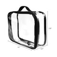 thumbnail image 3 of JAVOedge Clear PVC Cosmetic Makeup Organizer, Travel Toiletry Bag, SET: 2 Quantity x Large Size, 4 Quantity x Small Size - 6 Piece, 3 of 7