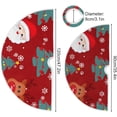 thumbnail image 3 of FMSHPON Christmas Theme Xmas Christmas Tree Skirt Stand Mat for Holiday Party Decoration Indoor Outdoor 48 inches, 3 of 6