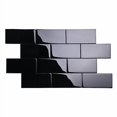 thumbnail image 2 of Giorbello Glass Subway Backsplash Tile, 3 x 6, Black, 2 of 4