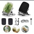 thumbnail image 5 of Sprouting Jar Kit - 2 Large Wide Mouth Mason Jars with 316 Stainless Steel Screen Sprout Lids, Blackout Sleeves, Tray, Stand | Seed Sprouter Set for Growing Broccoli, Alfalfa, Mung Bean (Black Cover), 5 of 7