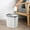 White-111, variant on AuroraX Bathroom Trash Can Small Black Stylish 2 Gallon Removable Liner Ring Wastebaskets Plastic Minimalist Trash Bin for Kitchen Toilet