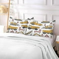 thumbnail image 5 of GZHJMY Construction Cars Pillowcase Standard Size, Super Soft Pillow Shams Covers, Plush Cozy Pillow Cases with Zipper, 20" X 26"（407）, 5 of 6