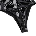 thumbnail image 4 of NECHOLOGY Ropa Interior Mujer Adulto Body Mujer Body de lencería de piel sintética con espalda descubierta y tanga para mujer Negro Grande, 4 of 7