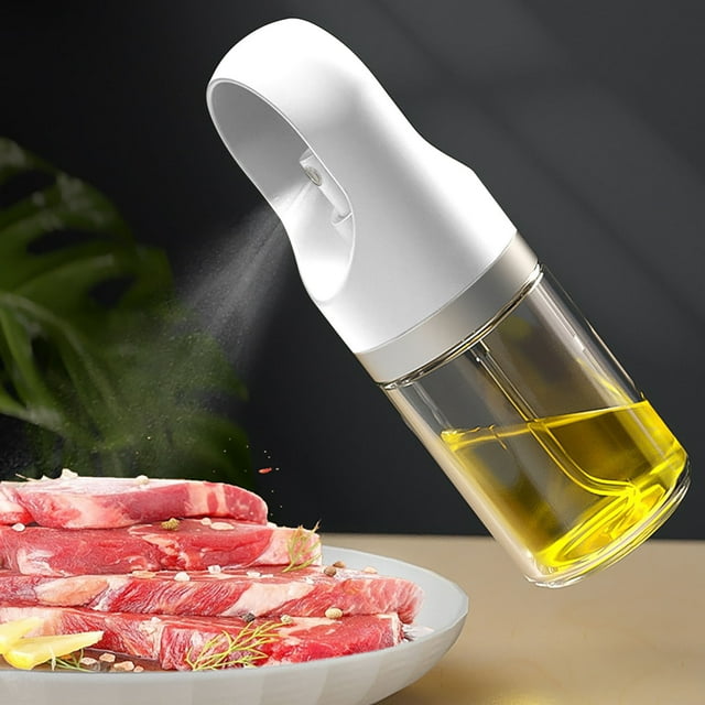 TIMIFIS Vaporisateur d'Huile Portable à Main Type à Pression Bouteille de Pulvérisation d'Huile Barbecue Régime de Cuisson Pot de Pulvérisation d'Huile en Verre Quantitatif 150ml Appareils de Cuisine