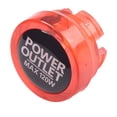 thumbnail image 2 of 1Pc Car Socket Protective Cover Power Outlet Button Cap Vehicle Accessories Red, 2 of 8