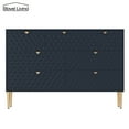 thumbnail image 3 of Boyel Living 7 Drawer Dresser Storage Cabinet, Chest of Drawer, (MDF) Wood Dressers & Chests of Drawers for Hallway, Entryway, Blue, 3 of 10