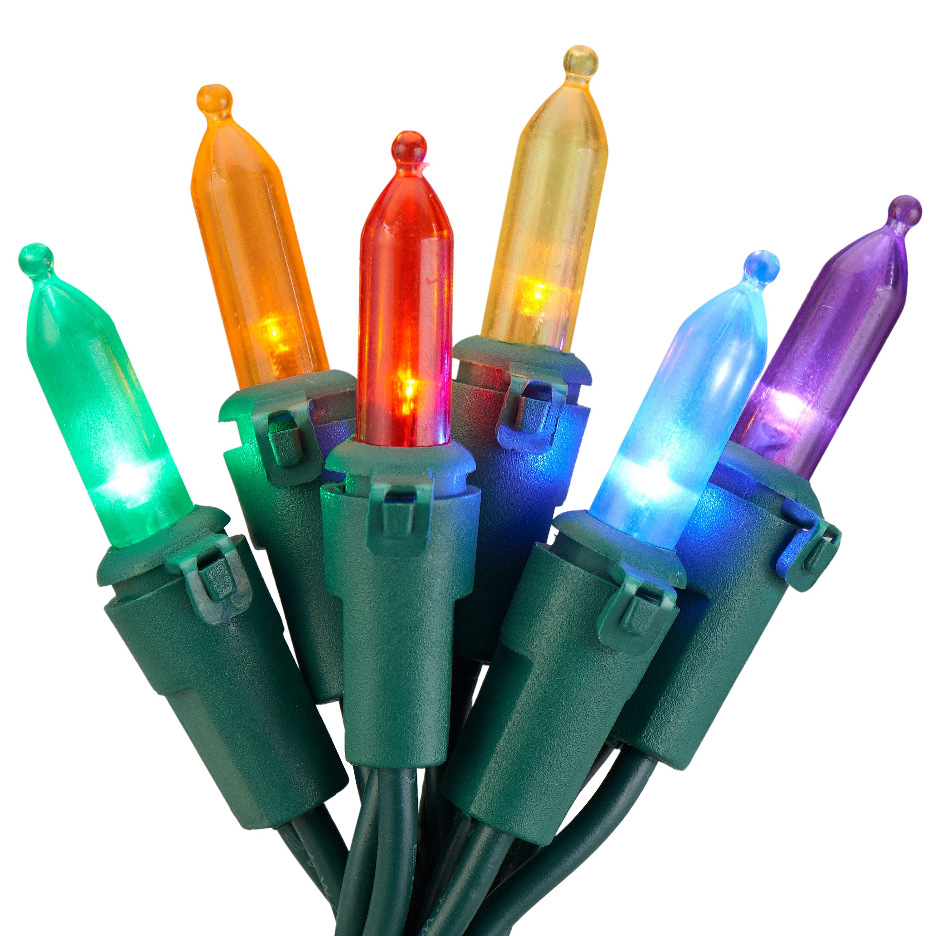 Holiday Time Multicolor LED Mini Christmas Lights, 59-feet, 300 Count