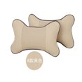 thumbnail image 2 of Car Seat PU Leather Pillow Soft Headrest Cushion Pad Memory Foam Head Neck Protector, 2 of 7