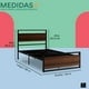 thumbnail image 4 of Mubson Base para Cama con Cabecera Akaza Matrimonial, 4 of 5