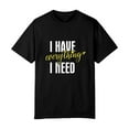 thumbnail image 4 of OdeJous I Have Everything I Need Matching Shirt for Couples Him and Her T Shirt Funny Cute Graphic Honeymoon Tees Short Sleeve Tops X-Large, 4 of 4