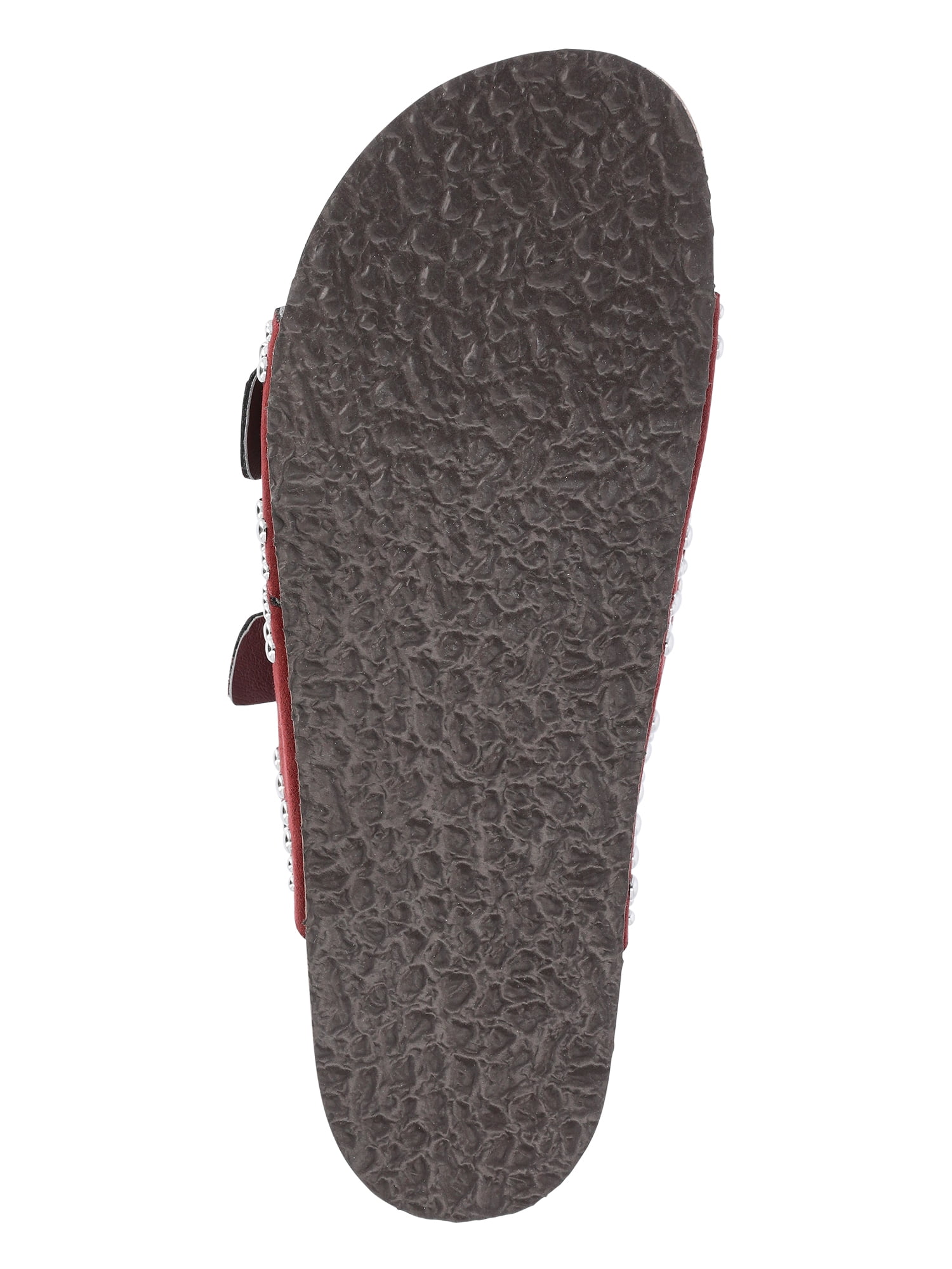 Time and Tru Women's Footbed Slide Sandals, Wide Width Available