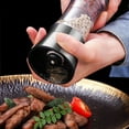 Salt and Pepper Grinder 2 in 1 Manual Stainless Steel Spice Mills W