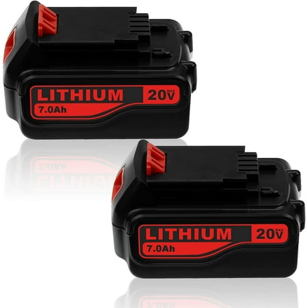 

【Upgraded to 7000mAh】2Packs 20 Volt Replacement Battery Compatible with Black and Decker 20V Lithium Battery LBX20 LST220 LB20 LBX4020 LBXR20 LB2X4020 LBXR2020 LBXR20-OPE LB2X4020-OPE
