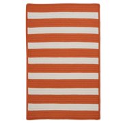 Colonial Mills Stripe It- Tangerine 4' square